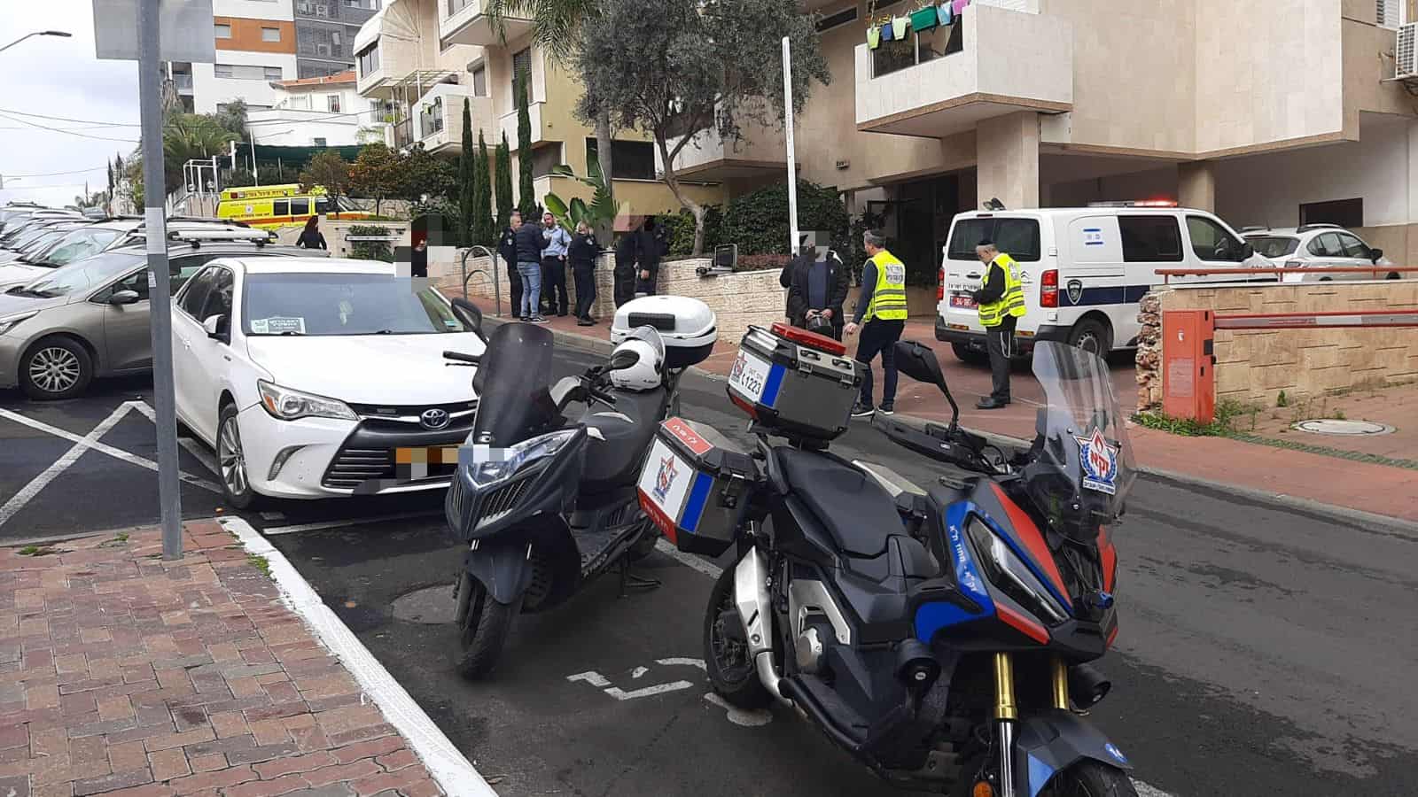תאונת עבודה ברמת גן. צילום: דוברות זק”א