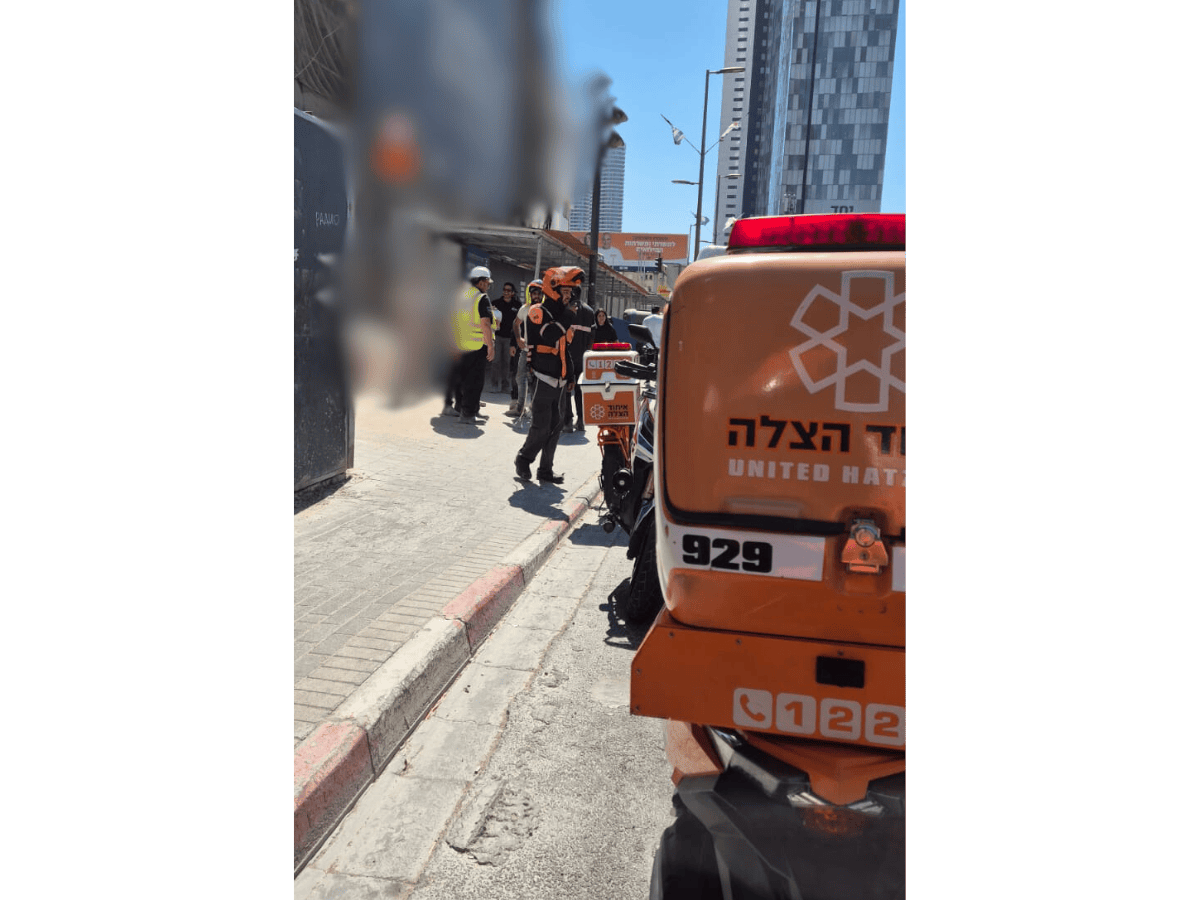 צוותי איחוד הצלה במקום הפציעה | צילום: איחוד הצלה