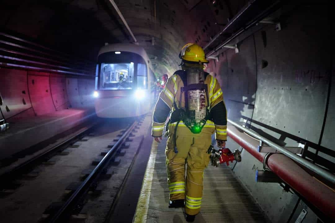 תרגיל. צילום: כיבוי אש והצלה