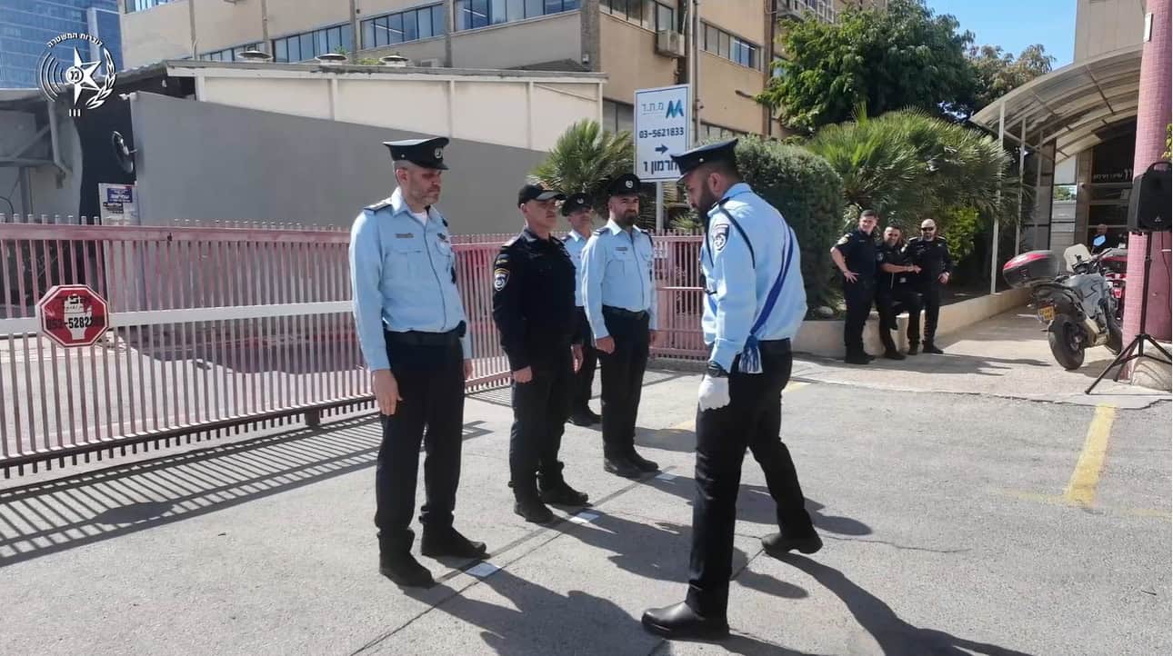 טקס מינוי מפקד מרחב דן. צילום: דוברות המשטרה