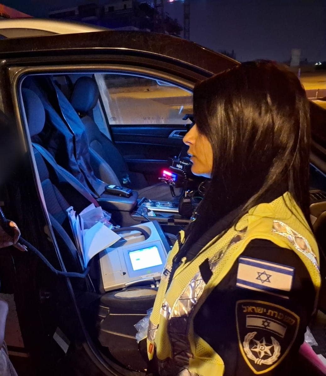אכיפת תנועה ברמת גן וגבעתיים. צילום: דוברות המשטרה