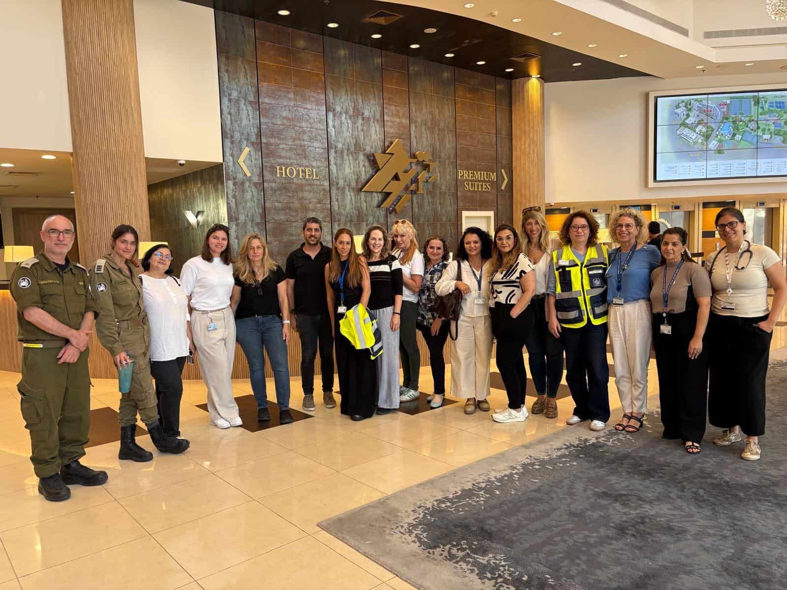 ביקור בכירי משרד הבריאות, אנשי לשכת הבריאות תל אביב ונציגי עיריית רמת גן. צילום: כללית מחוז דן-פתח תקווה
