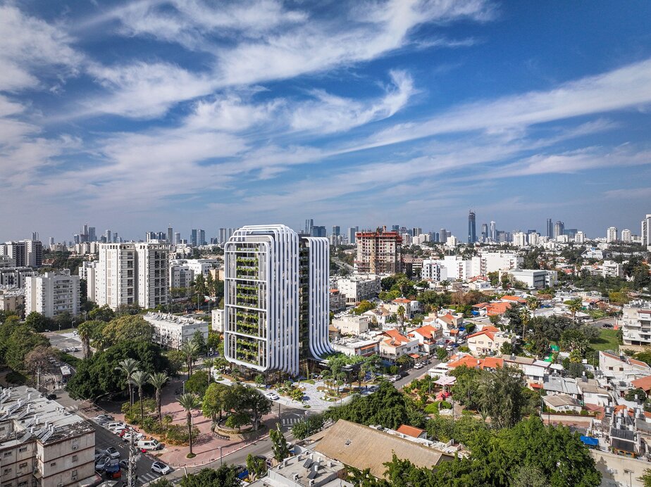 הדמיה של פרויקט ההתחדשות במתחם בניהו שלם ברמת גן הדמיה: Masa architecture