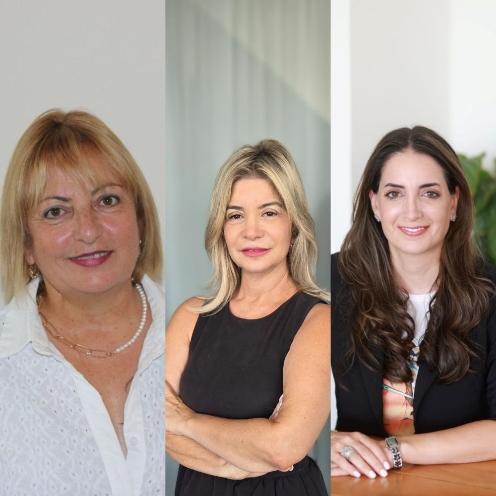 מנהלות בתי הספר בגבעתיים. מימין לשמאל תמר דוד, גוסלין קורן וגילה בן יוסף. צילום: עיריית גבעתיים
