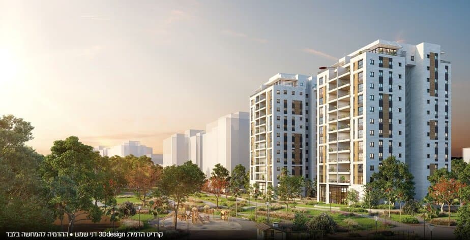 שדה פינת סביון. הדמיה להמחשה בלבד. קרדיט: 3Ddesign דני שמש.