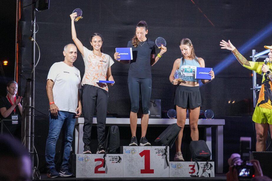 משמאל-נעמי בן דוד ואופיר וגמן ראש מנהל הספורט במנהל תל אביב יפו/ צילום: שי בן סניור