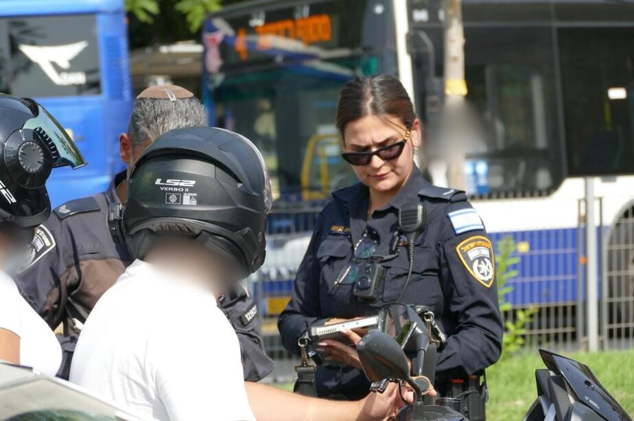 פעילות אכיפת תנועה. צילום משטרת ישראל