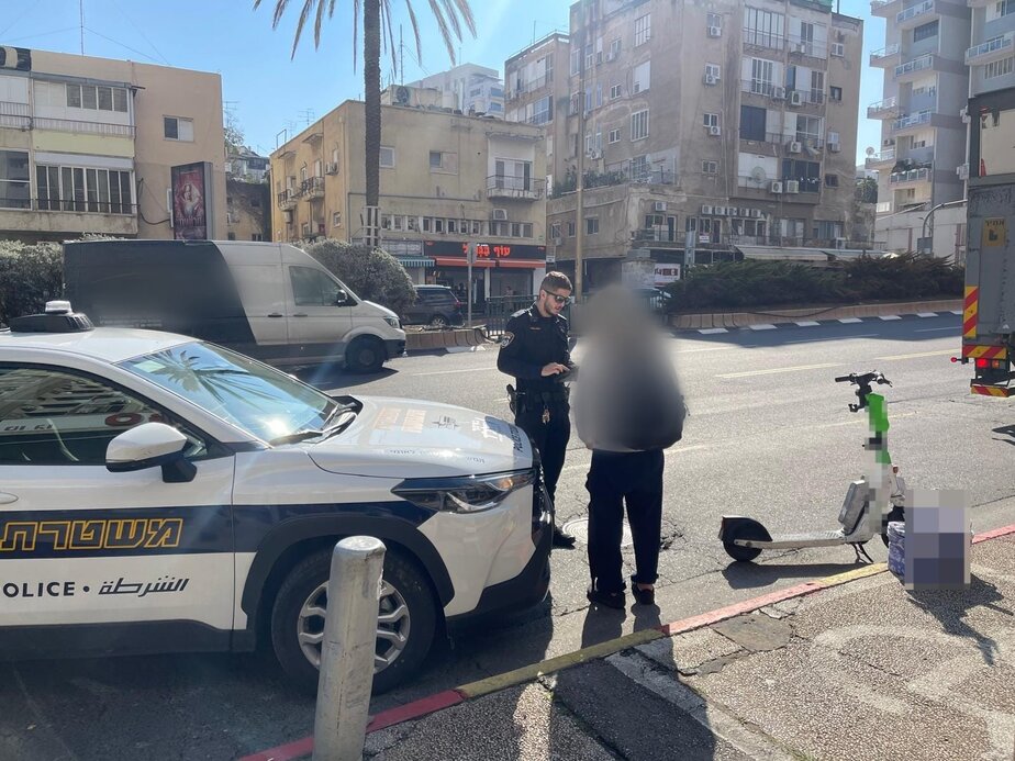 אכיפה בסופ"ש ברמת גן וגבעתיים. צילום: דוברות המשטרה