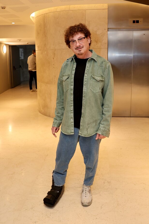 משה דץ בהצגה החגיגית של האבא בתיאטרון הקאמרי. צילום- איציק בירן