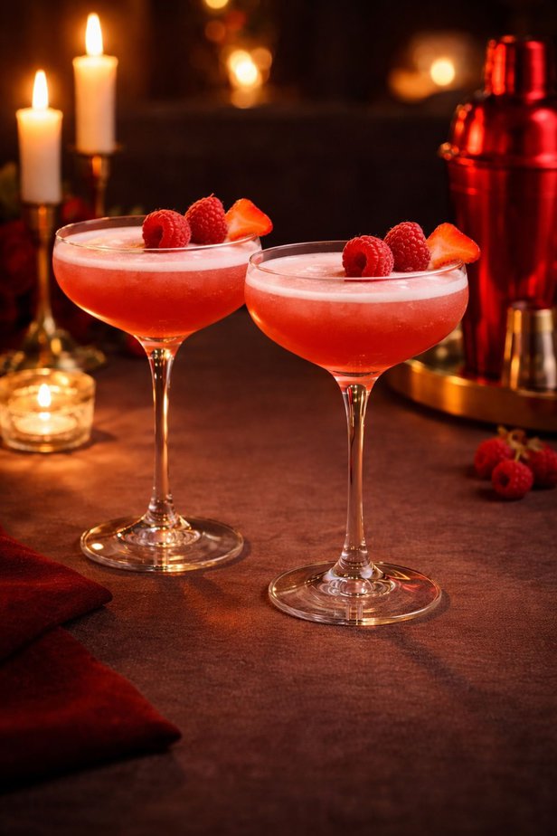 קוקטייל Velvet Kiss רומנטי לוולנטיין, באדיבות סולתם.