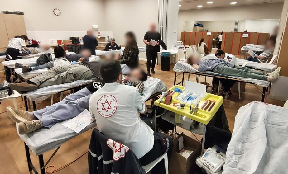התרמות דם. צילום: דוברות מד"א