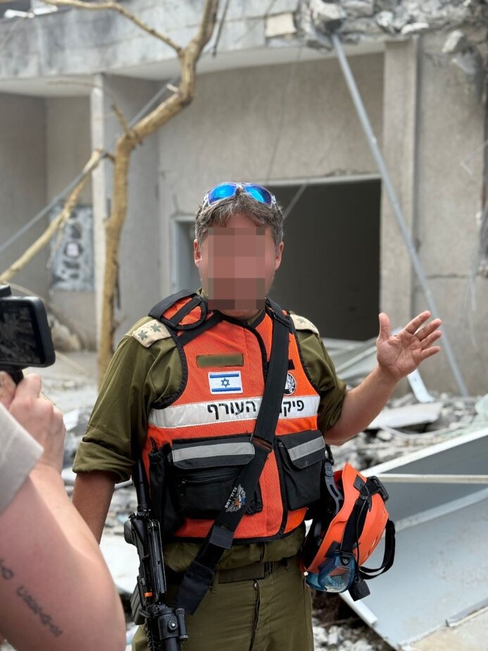 סא"ל ד' (במיל) גדוד החילוץ 951 בנפת גנים במחוז דן. צילום: דובר צה"ל