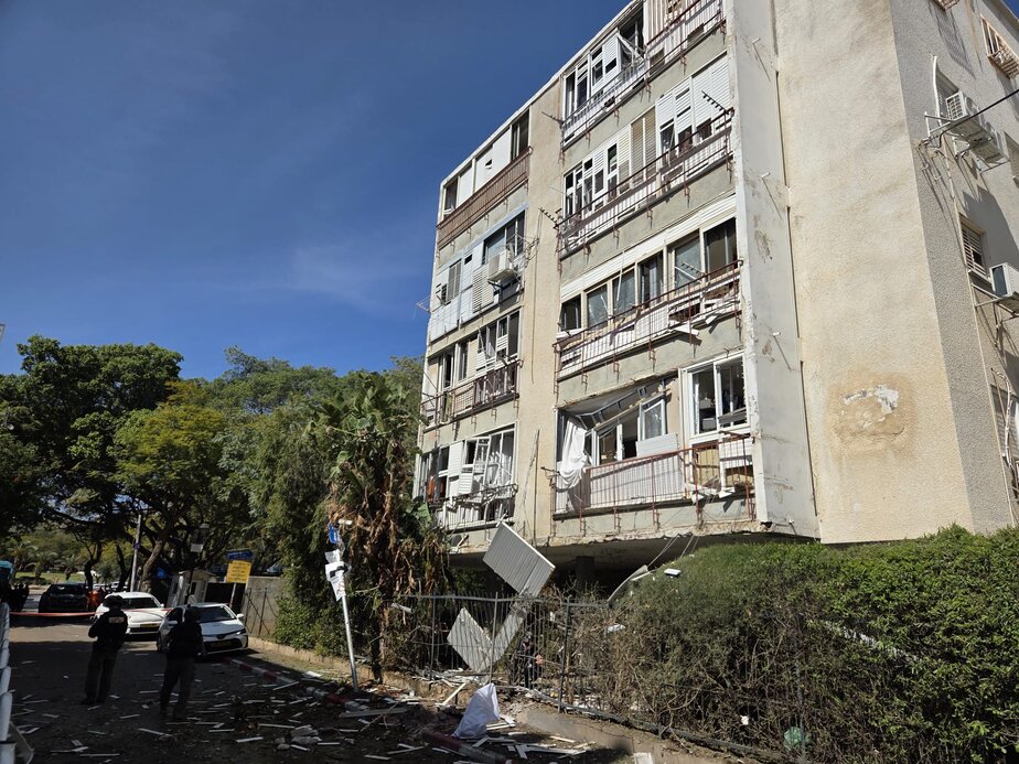 פגיעות במבנה, הדף סביבתי והרס. קרדיט צילום: כבאות והצלה לישראל