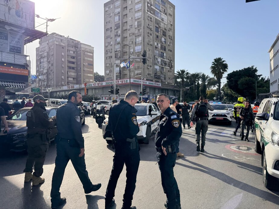 פיגוע דקירה ברמת גן. צילום: דוברות המשטרה