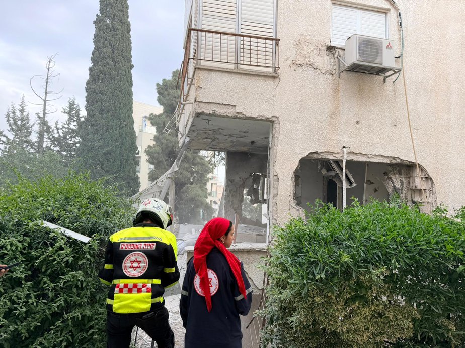 מהזירה ברמת גן.צילום: דוברות מד"א