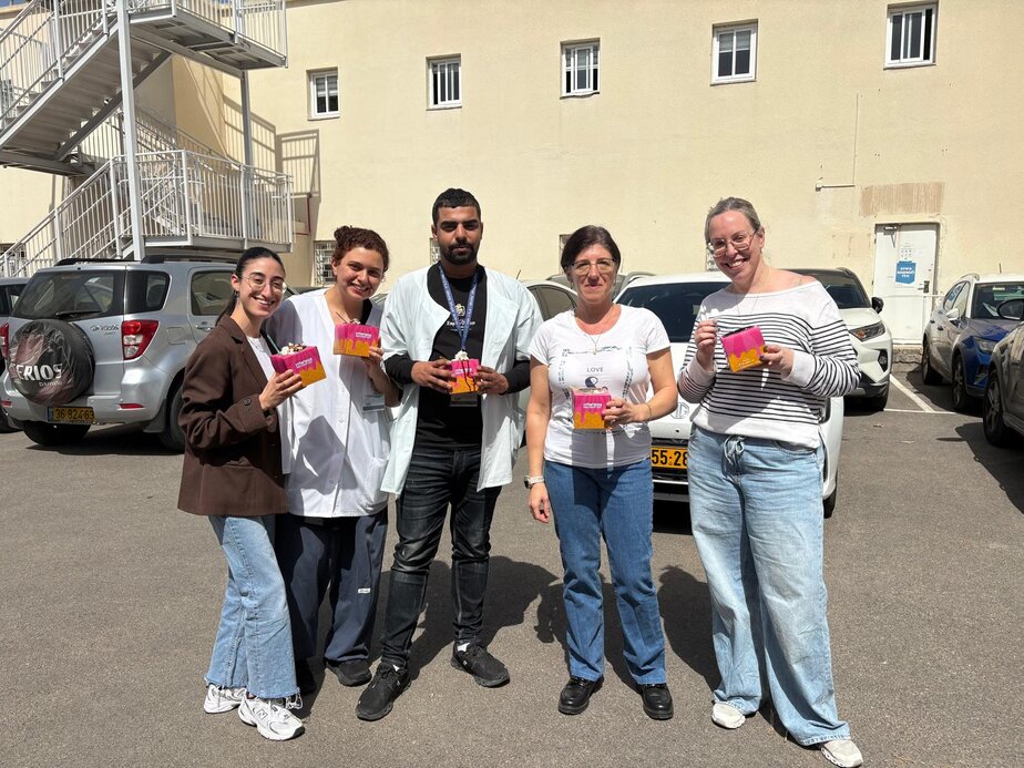 צוות המעורר. צילום: כללית מחוז דן-פ"ת