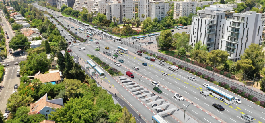 שיקוע רבין. הדמיה באדיבות חברת נת"ע