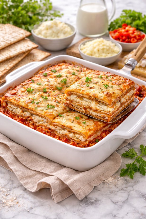 לזניה כשרה לפסח באדיבות חלי ממן צילום יחסי ציבור