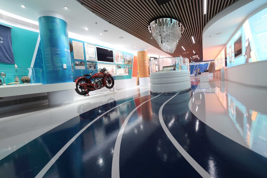 מהתערוכה במוזיאון הספורט היהודי העולמי בכפר המכביה – צילום רפי דלויה