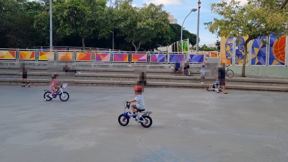 מגרש ההחלקה בגן רבקה גבעתיים. צילום פרטי