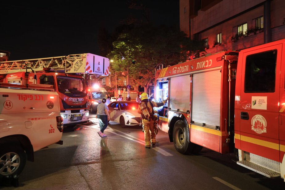 שריפה פרצה בבית אבות ברמת גם. צילום: כיבוי אש והצלה