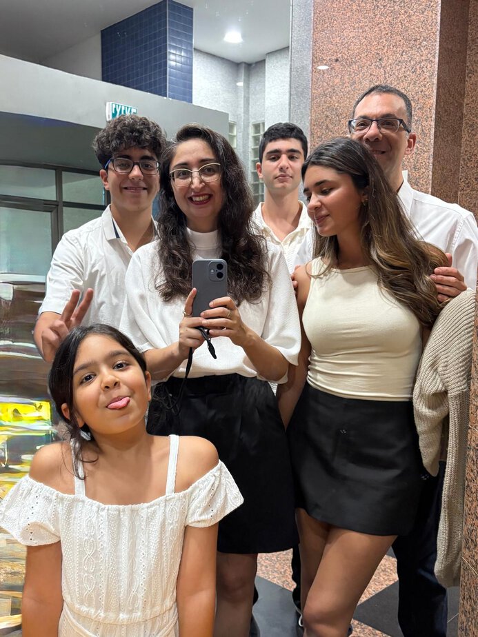 אילנית והמשפחה. צילום פרטי