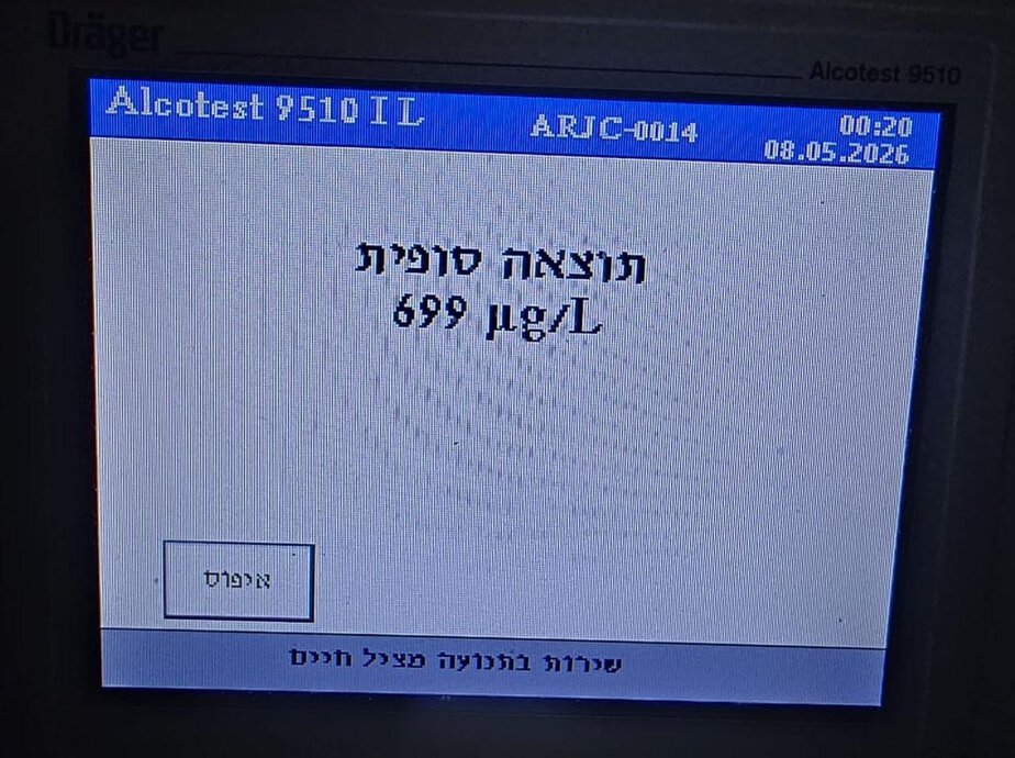 מבצע אכיפה עבירות תנועה בסופ"ש. צילום: דוברות המשטרה