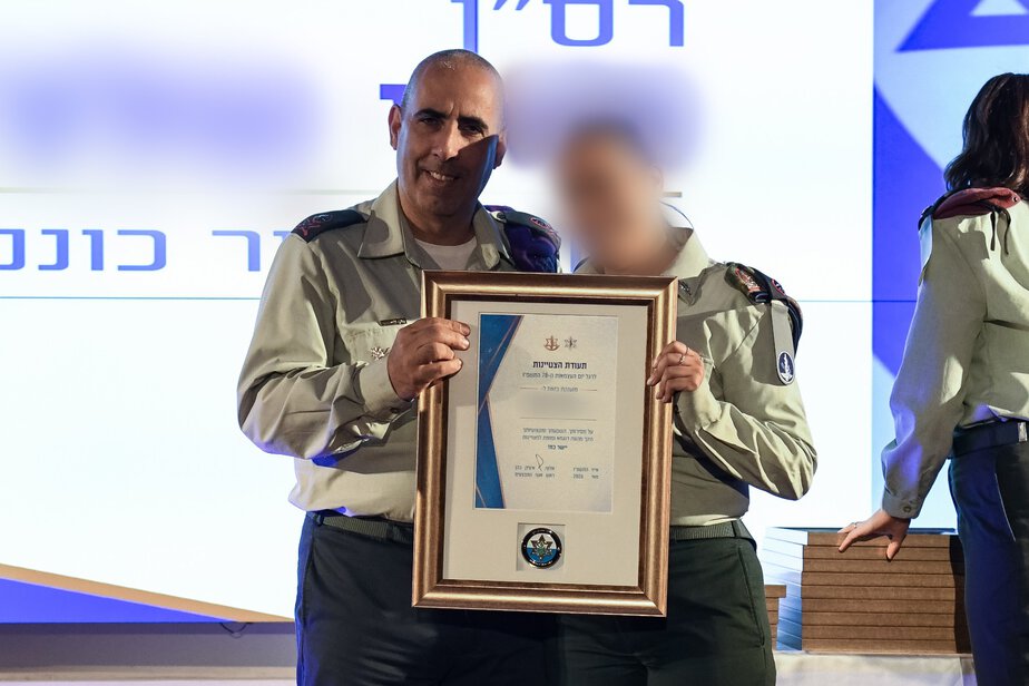 רמ"ד כוננות רס"ן מ׳ מרמת גן מצטיינת ר׳ אמ"ץ. צילום: דובר צה"ל