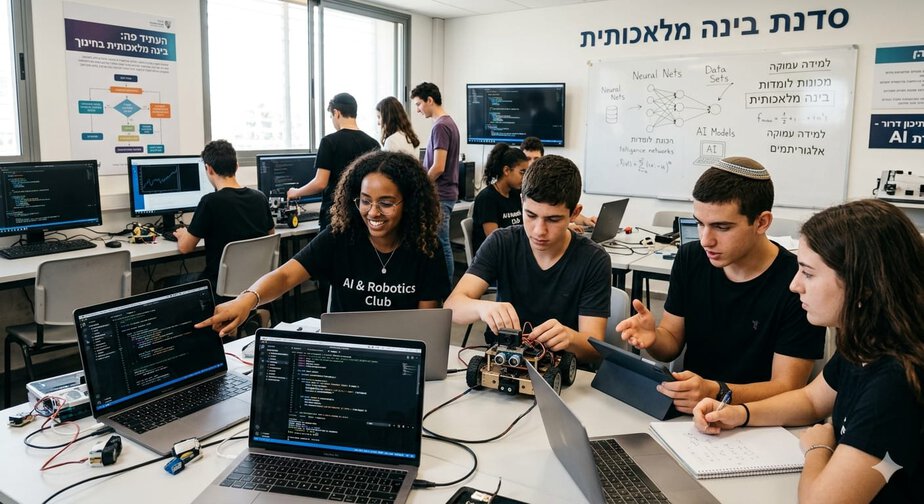 רמת גן משיקה את "אלפא" – בית הספר של המחר. תמונה זו נוצרה באמצעות gemini.