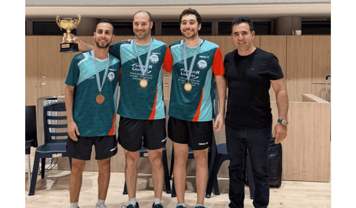 עירוני גבעתיים מחזיקת גביע המדינה טניס שולחן. צילום: באדיבות איגוד טניס השולחן בישראל