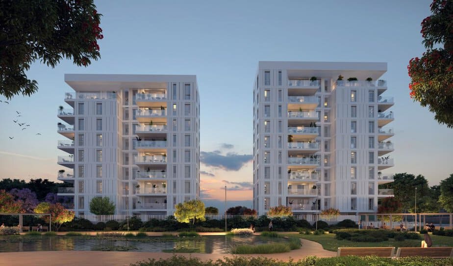 GD Ramat Efal פרוייקט גיא ודורון לוי ברמת אפעל. הדמיה: סטודיו 84