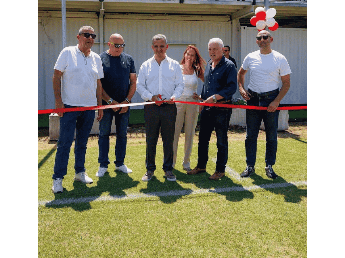 נחנך מתחם האימונים החדש של הפועל ר"ג. צילום: מועדון הכדורגל הפועל רמת גן